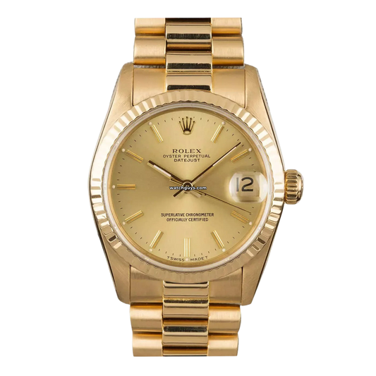 Rolex Datejust 68278 Champagne Index President