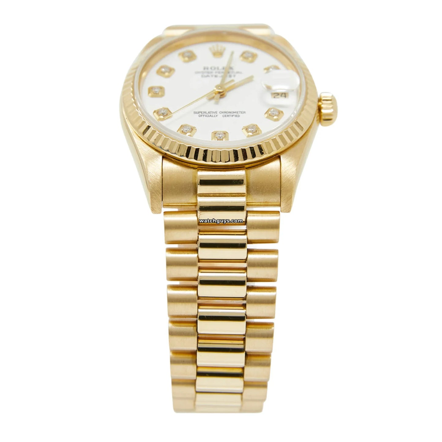 Rolex Datejust 68278 White Diamond President