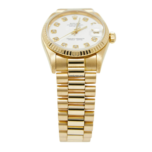 Rolex Datejust 68278 White Diamond President