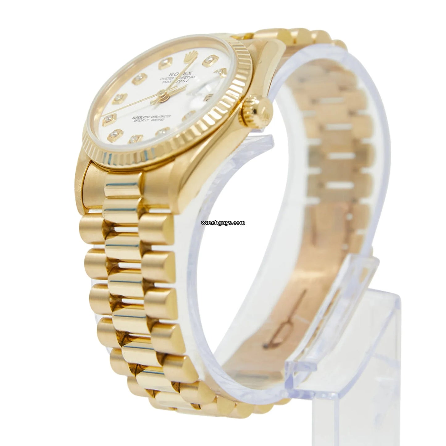 Rolex Datejust 68278 White Diamond President
