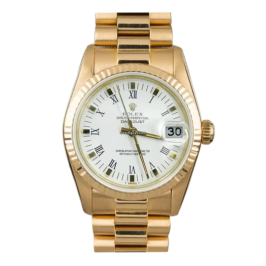 Rolex Datejust 68278 White Roman President