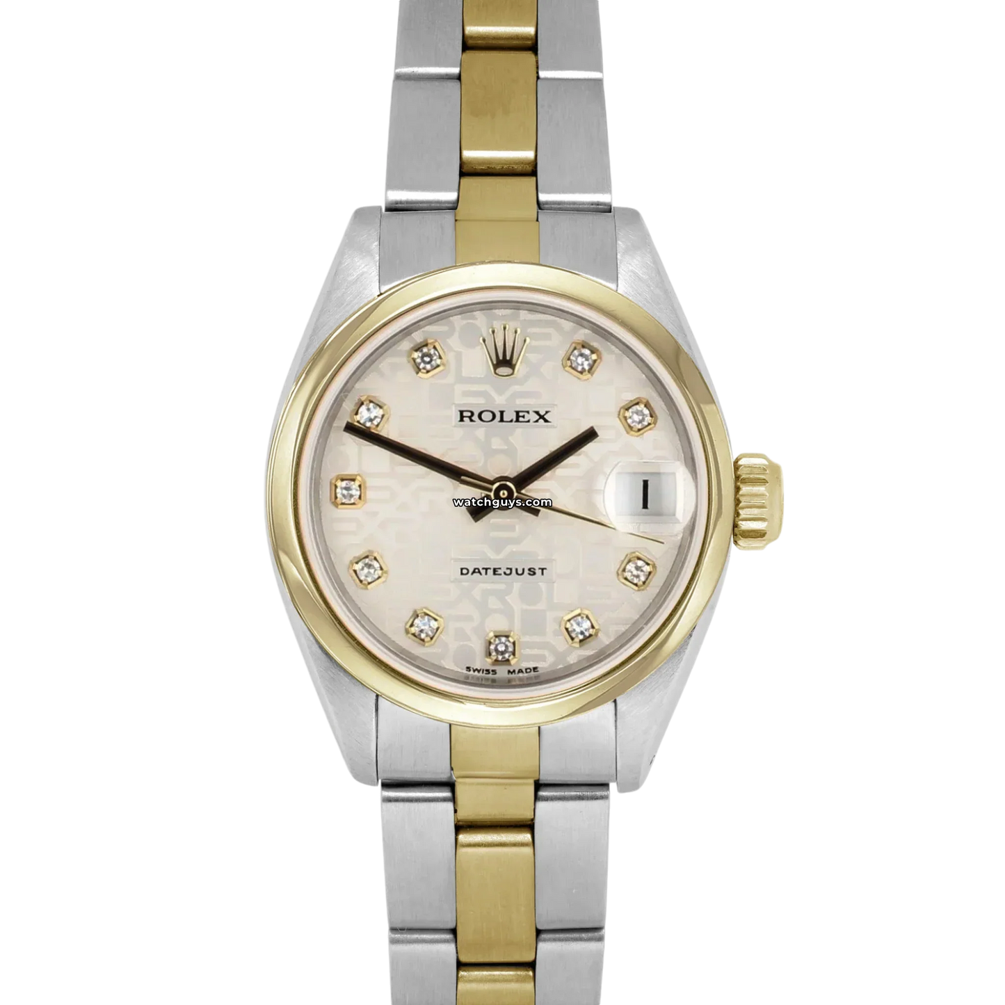 Rolex Datejust 69163 Silver Oyster Diamond