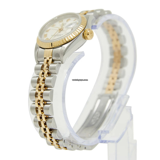 Rolex Datejust 69173 Ivory Pyramid Roman