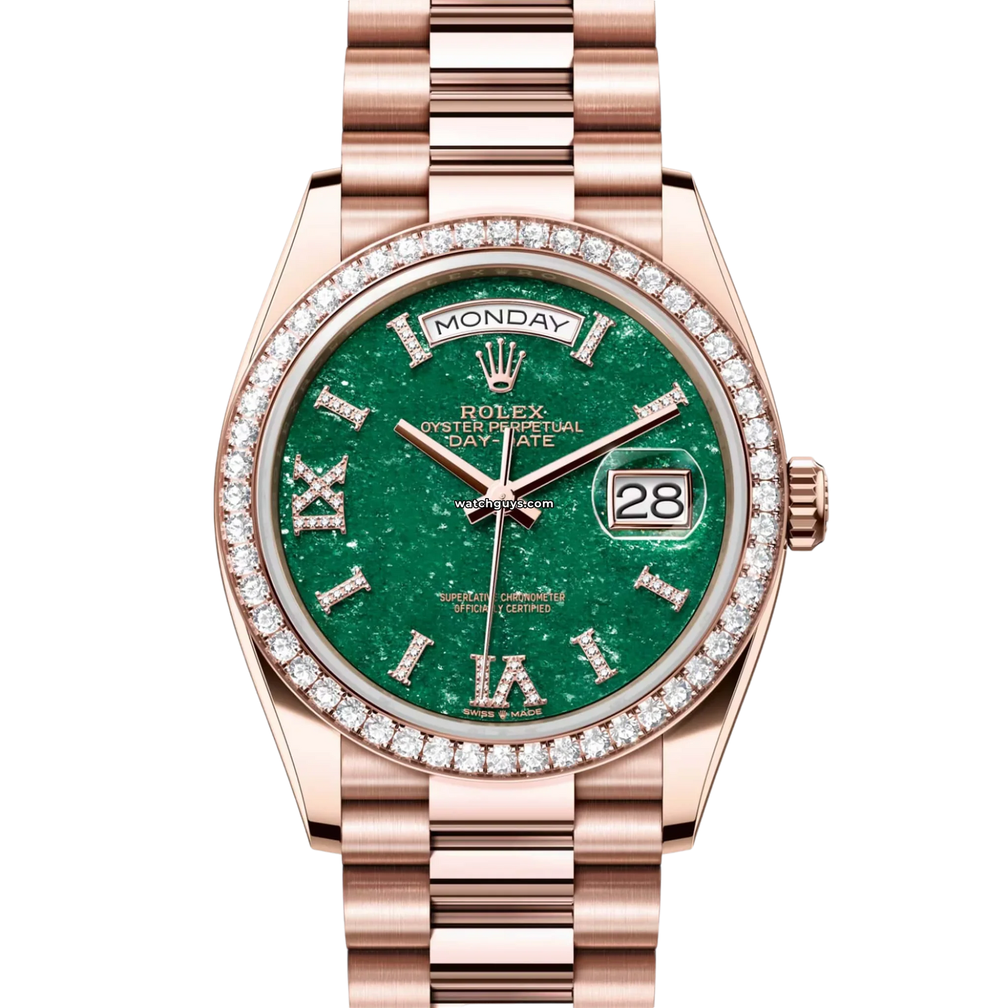 Rolex Day-Date 128345RBR Green Diamond