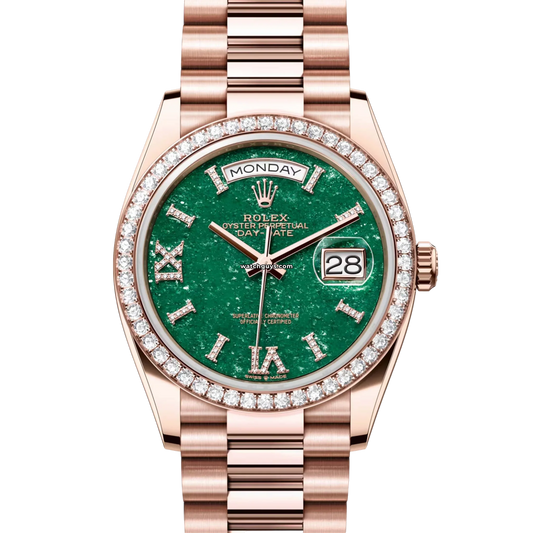Rolex Day-Date 128345RBR Green Diamond