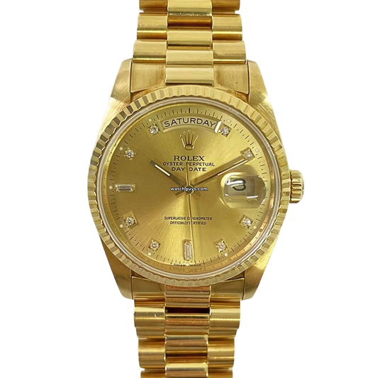 Rolex Day-Date 18238 Champagne Diamond President