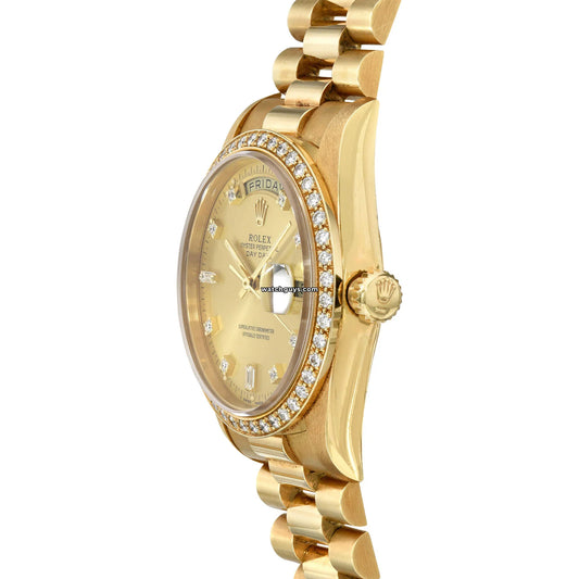 Rolex Day-Date 18348 Champagne Diamond