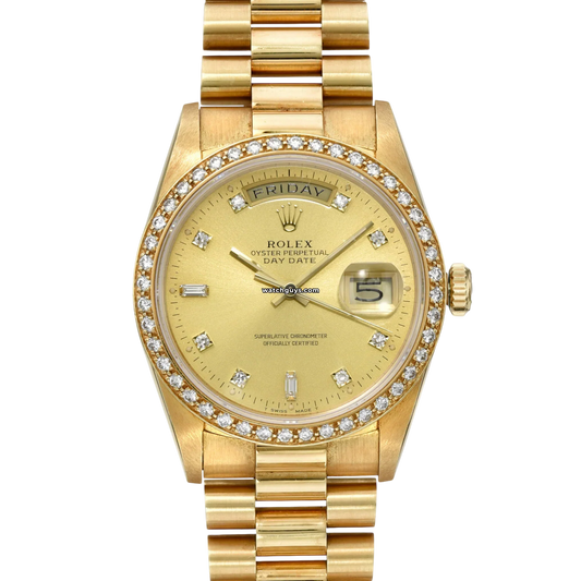 Rolex Day-Date 18348 Champagne Diamond