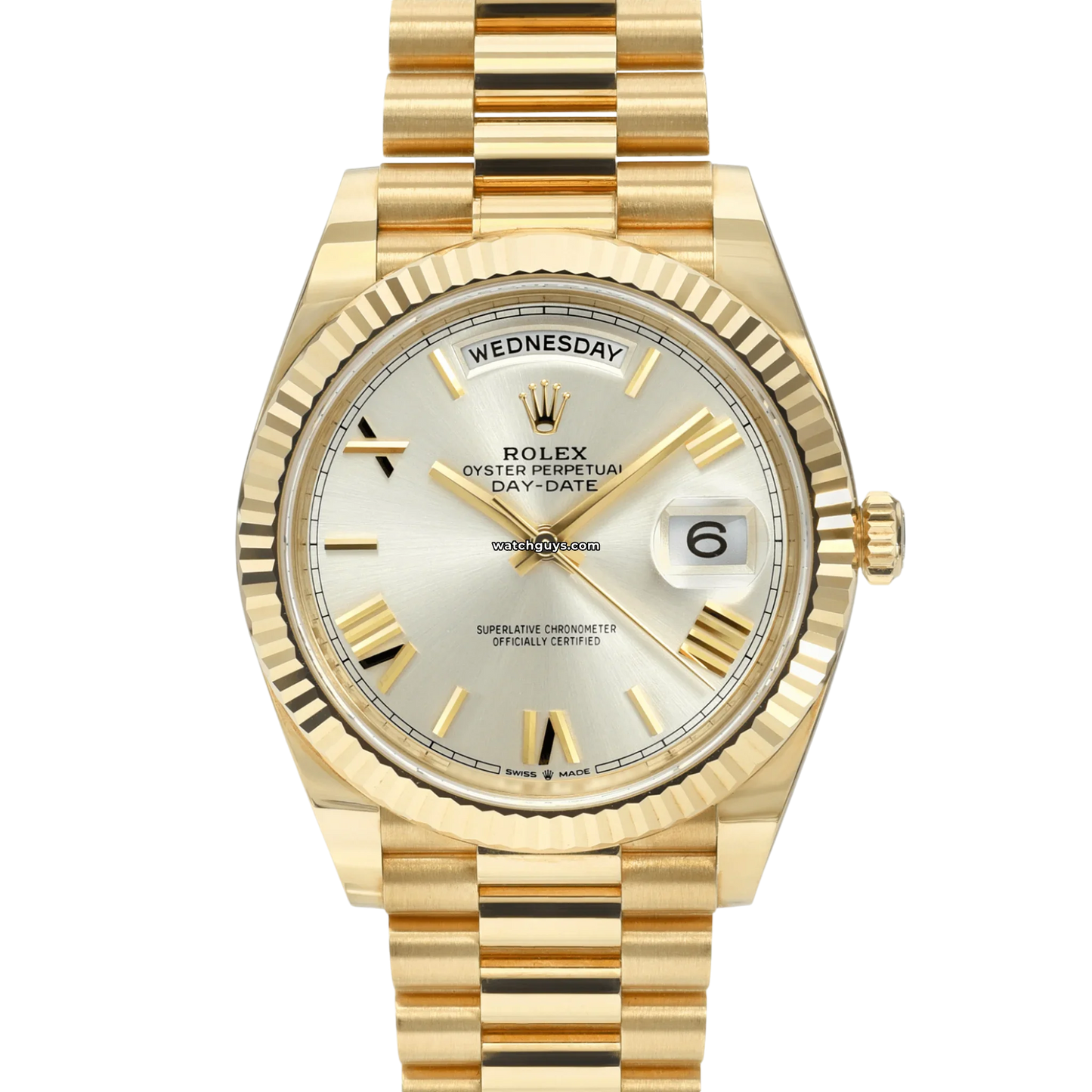 Rolex Day-Date 228238 Silver Roman