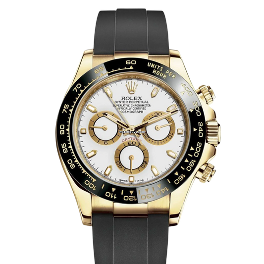 Rolex Daytona 116518LN White Oysterflex
