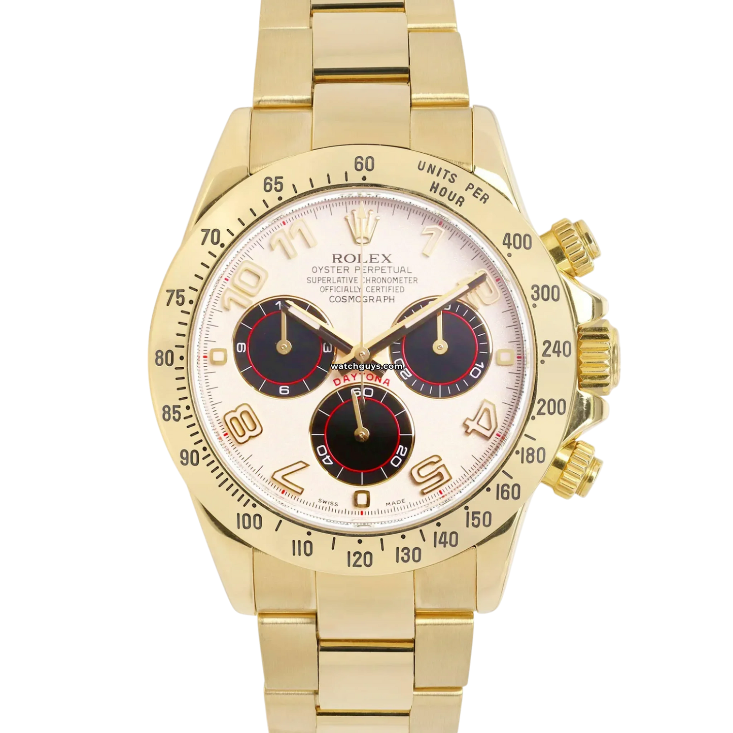 Rolex Daytona 116528 White Arabic Racing