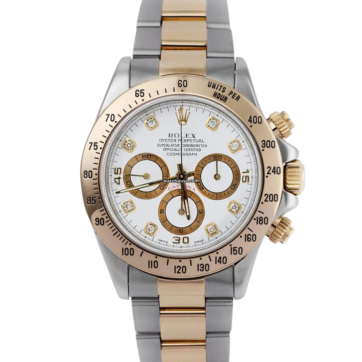 Rolex Daytona Zenith 16523 White Diamond