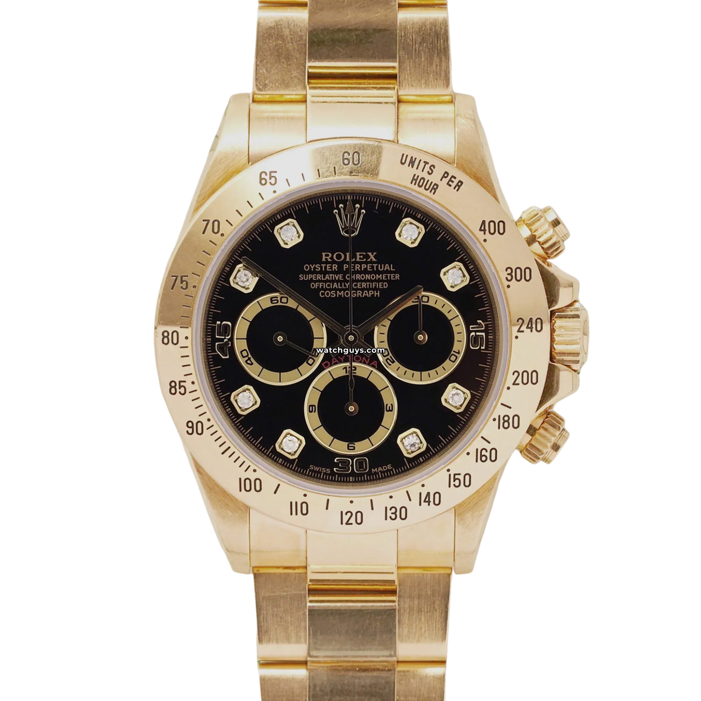 Rolex Daytona Zenith 16528 Black Diamond Oyster