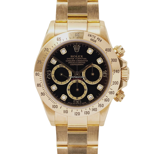 Rolex Daytona Zenith 16528 Black Diamond Oyster