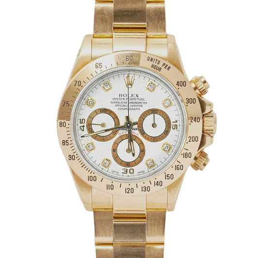 Rolex Daytona Zenith 16528 White Diamond