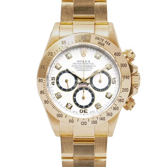 Rolex Daytona Zenith 16528 White Panda Diamond